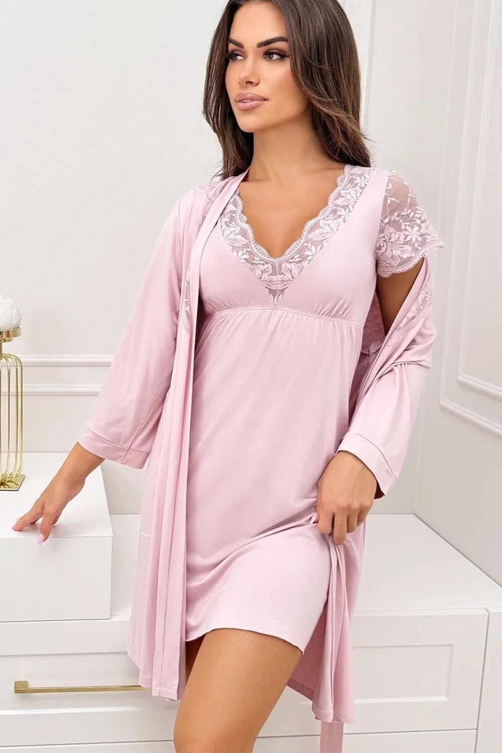 Trumpas chalatas, modelis 228614, Donna